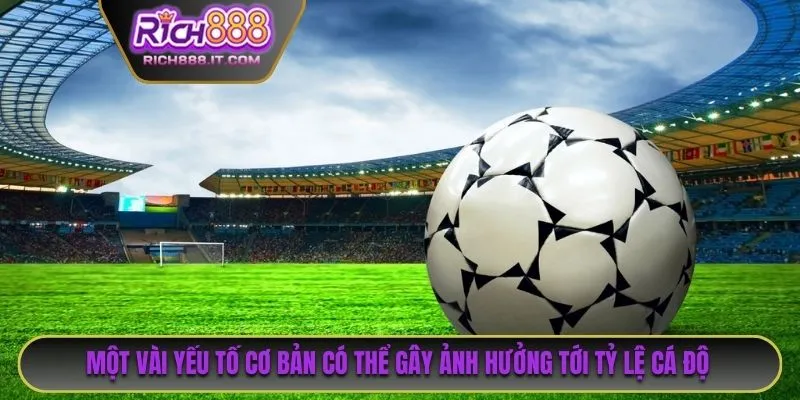 Một vài yếu tố cơ bản có thể gây ảnh hưởng tới tỷ lệ cá độ